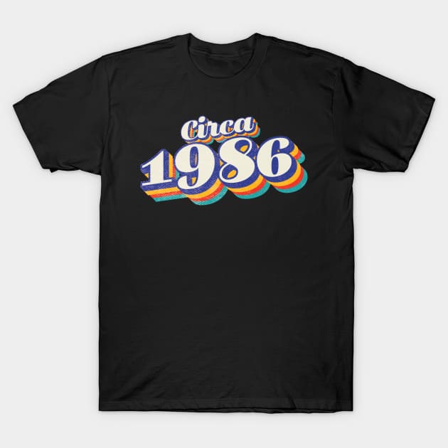 1986 Birthday T-Shirt by Vin Zzep